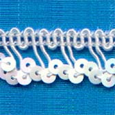 Irizáló flitterbortni 11810* - WHITE IRIS